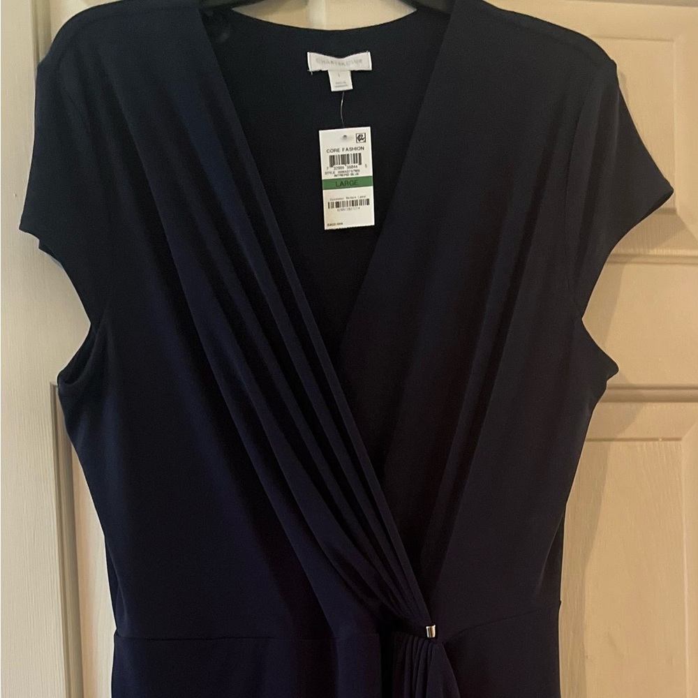 Charter Club navy jersey dress